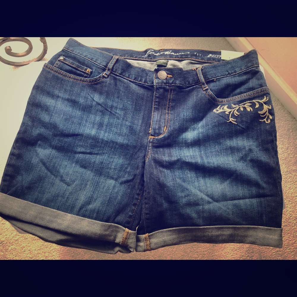 Eddie Bauer blue jean shorts
